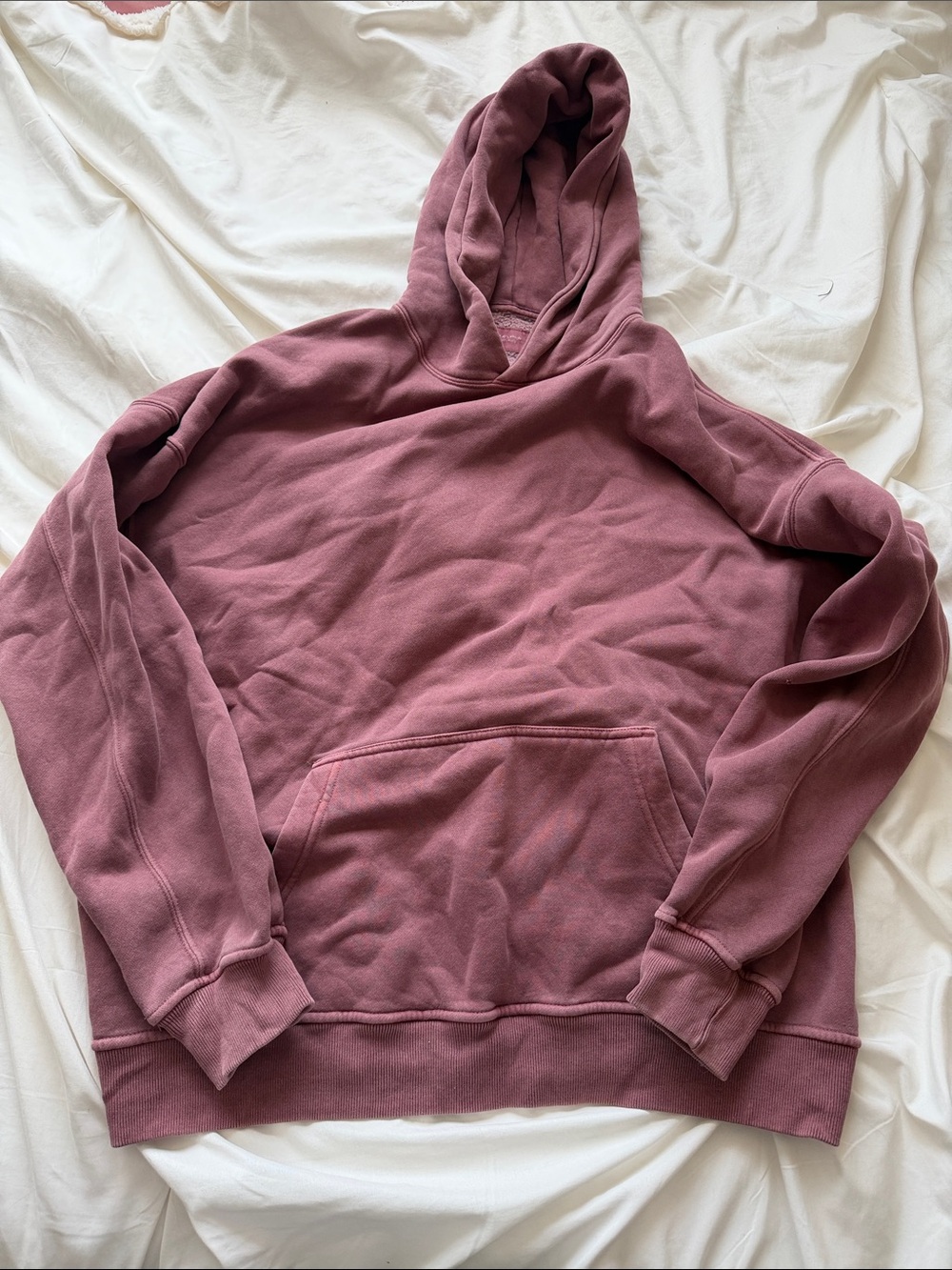 Abercrombie & Fitch red Pullover Hoodie